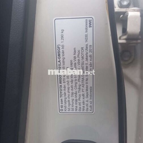 Bán xe toyota wigo 2019