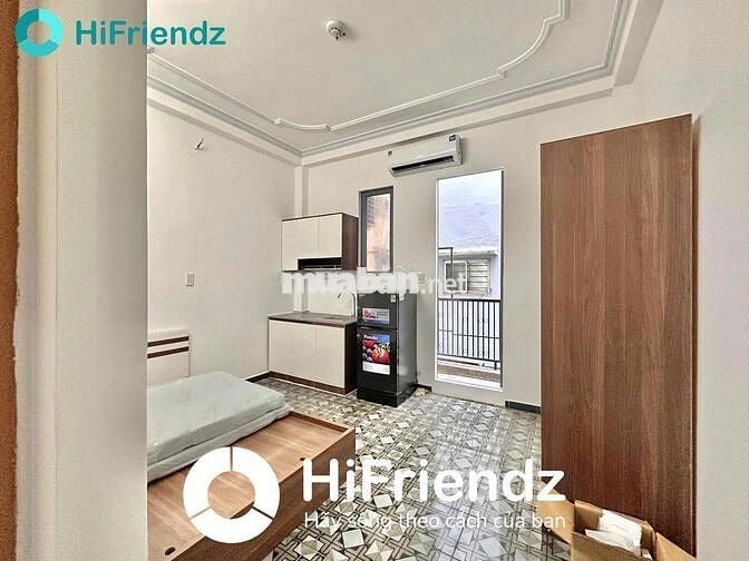 Căn hộ Studio 35m2 - Ban công - Fulll Nội Thất - Cv Gia Định- Sân bay