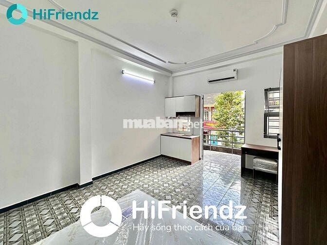 Căn hộ Studio 35m2 - Ban công - Fulll Nội Thất - Cv Gia Định- Sân bay