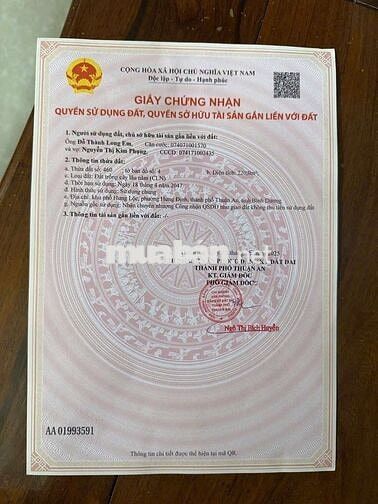 Đất Hưng Định gần chợ bún giá rẻ