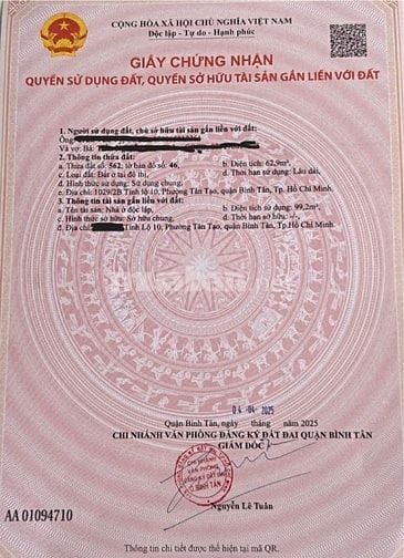 Bán nhà sát căn mặt tiền đường Tỉnh Lộ 10, DT 63m2, xây mới 1 trệt, 1 