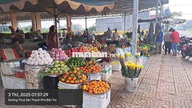Bán đất nền ngay chợ Thạnh Phú, pháp lý rõ ràng, 115m2