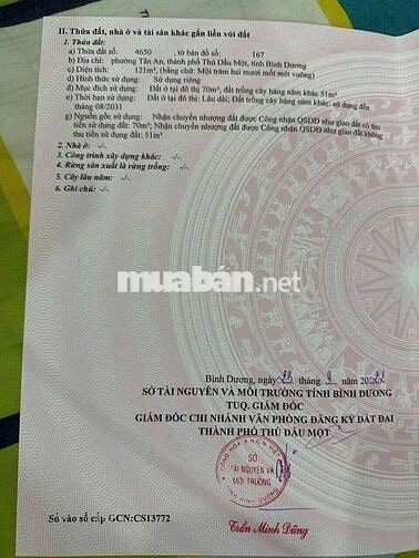 Đất Thủ Dầu Một Bình Dương. Dx116. Ngay ngã tu Vỏ Cái. Ngã 3 Suối Giữa