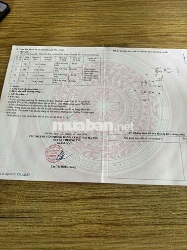 💫 KHẲNG ĐỊNH RẺ NHẤT XÃ 
👉 THƯ PHÚ - THƯỜNG TÍN - HÀ NỘI 
** Diện tí