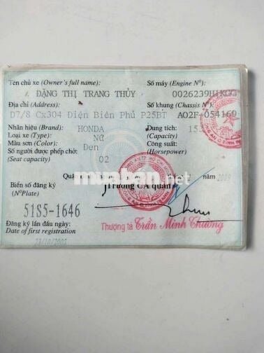 Honda @ Giấy tờ đầy đủ