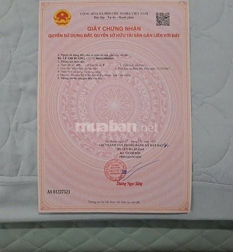 Chính Chủ Cần Bán Gấp Lô Đất Mặt Tiền Nguyễn Văn Cừ, Thị Trấn Đạ M’Ri