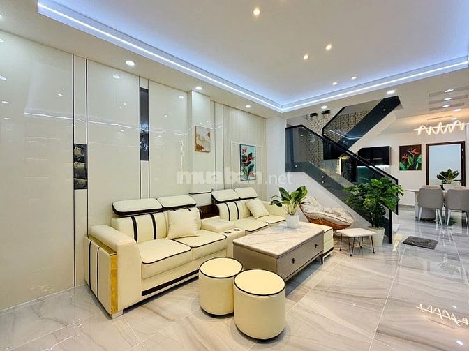 ⭐️Nhà tuyệt đẹp DT:4x15m Cao cấp hẻm xe hơi Dương Quảng Hàm, P6.