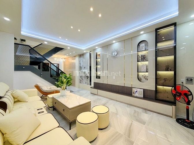 ⭐️Nhà tuyệt đẹp DT:4x15m Cao cấp hẻm xe hơi Dương Quảng Hàm, P6.