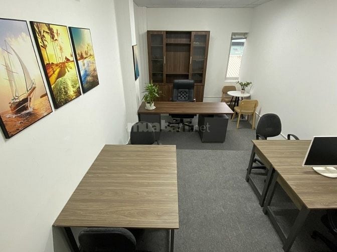 Cho thuê văn phòng 8-10 người DT 25-35m2 có sẵn bàn ghế mặt tiền Âu Cơ