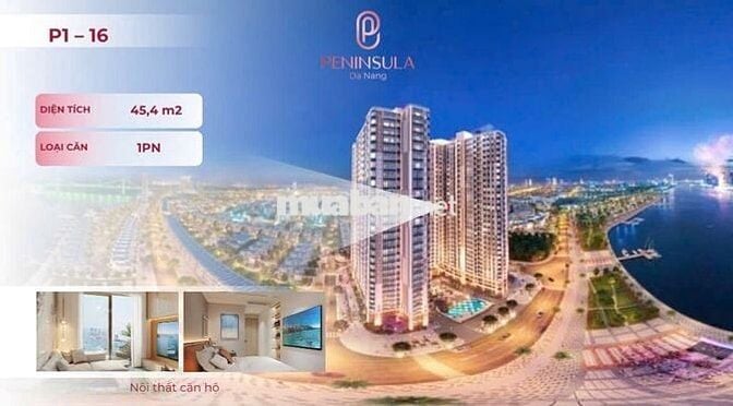 CĂN HỘ 1PN DỰ ÁN PENINSULA ĐÀ, GIỎ HÀNG HIẾM