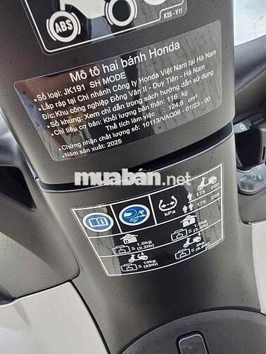 sh mode 2025 bstp chinh chủ bán xe mới 100%