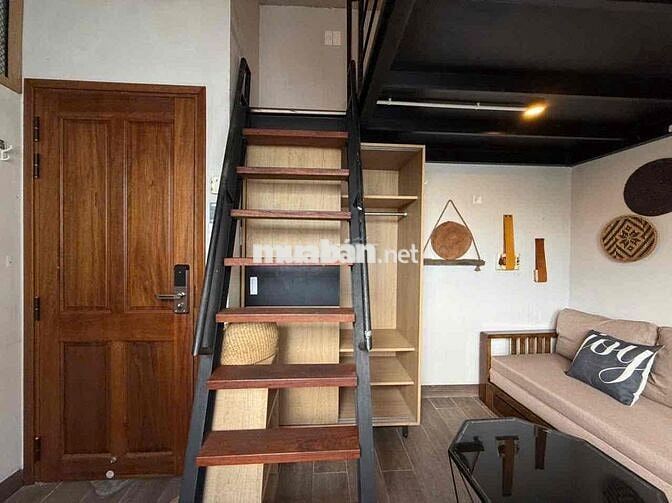 Căn hộ có gác 40m2 thang máy, full nội thất, Nơ Trang Long Bình Thạnh