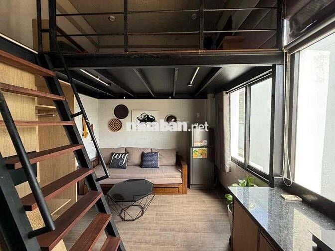 Căn hộ có gác 40m2 thang máy, full nội thất, Nơ Trang Long Bình Thạnh