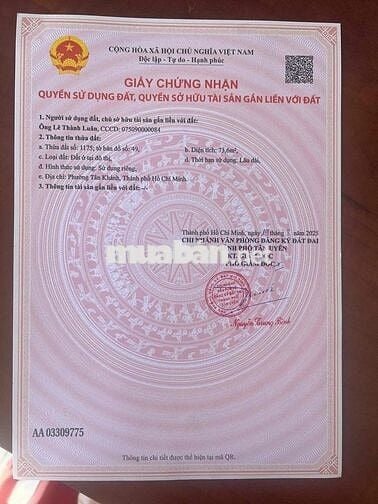 Cần Bán Nhà Sổ Riêng Chính Chủ Tân Vĩnh Hiệp (cũ) Đối Diện THCS