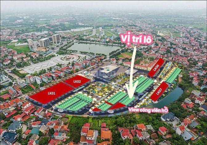 Cần bán lô view vườn hoa hướng Nam 85m2 giá 3ty847 không gian thoáng 