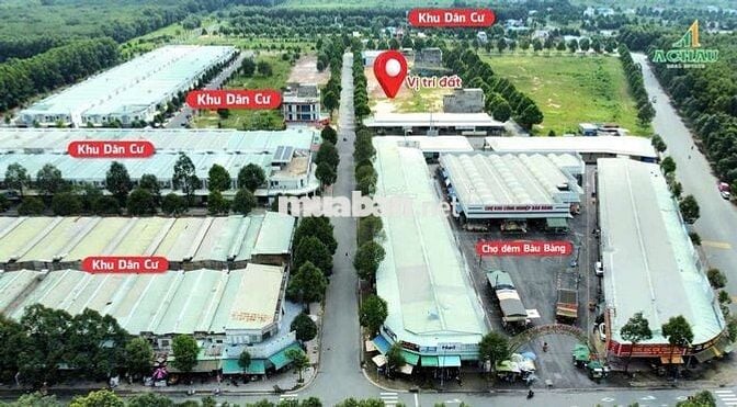 ĐẤT NGAY CHỢ ĐÊM BÀU BÀNG, NGAY KCN BÀU BÀNG DIỆN TÍCH 150M2