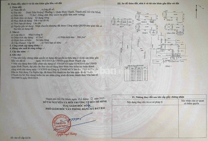 Bán nhà mặt tiền Đinh Tiên Hoàng, Bình Thạnh, 74m2, 6 tầng, thang máy