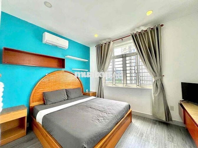 Căn hộ 1Pn ban công view cao, full nội thất, nhiều ánh sáng tự nhiên