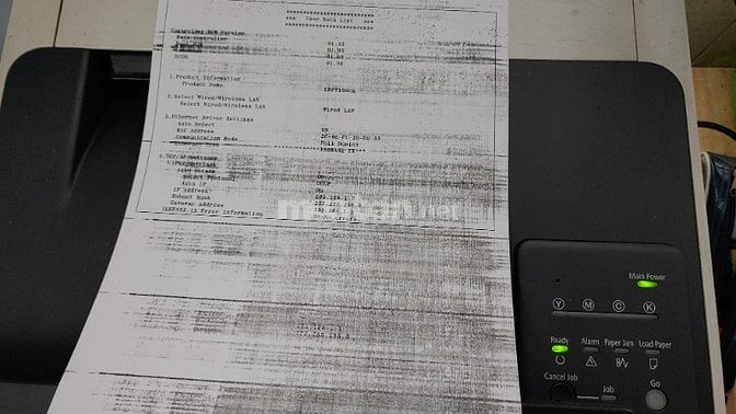 Xác máy in màu laser Canon 7100Cn hư hộp mực