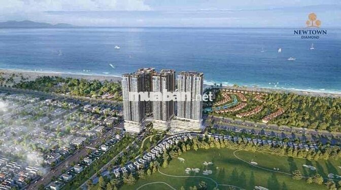 Căn hộ New Town bên cạnh sân Golf, view biển