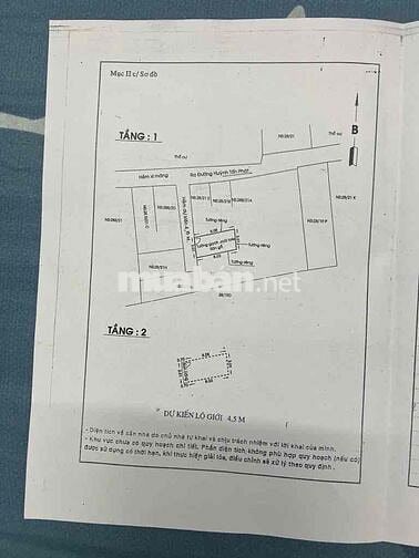Bán nhà hẻm 502 Huỳnh Tấn Phát Q7 - 2,6 tỷ- hỗ trợ vay bank