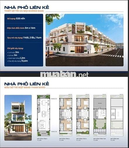Bán nền nhà phố liền kề T&T Long Hậu 80m2 sổ đỏ vay NH 70% ưu đãi 200t