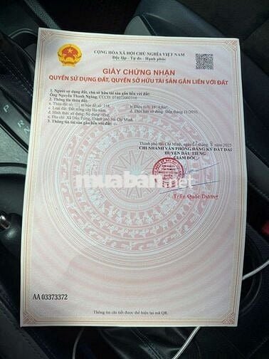 BÁN GẤP LÔ ĐẤT NGAY TRUNG TÂM ĐỊNH AN, DĨ AN - CHÍNH CHỦ, GIÁ CHỈ 2 TỶ