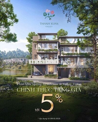 Nhà phố liền kề phân khu Spring Residences của dự án Thanhxuanvalley