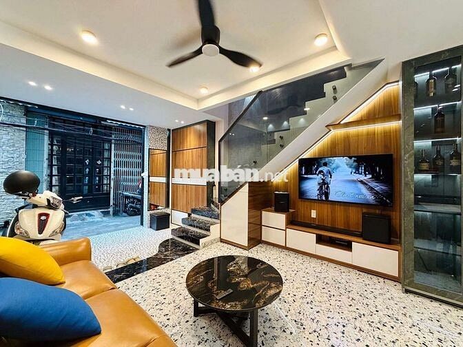 Bán nhà HXH xây mới hiện đại Gò Vấp chủ xây kỹ 5Tầng full nội thất xịn