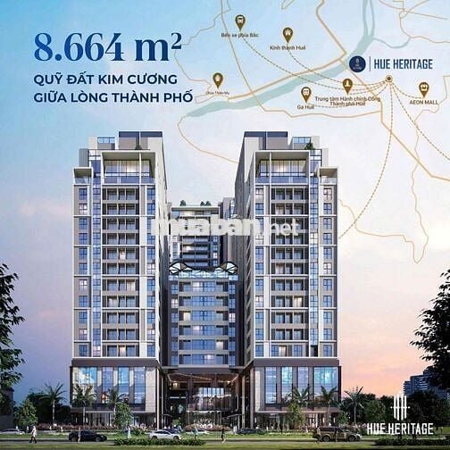 Căn hộ chung cư cao cấp gồm 2PN,3PN và Sky villa Dự án Huế Heritage