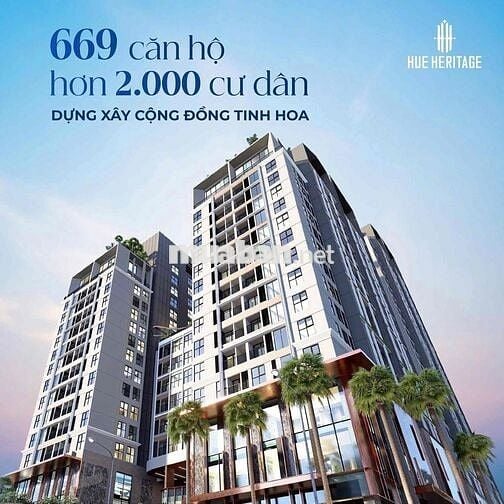 Căn hộ chung cư cao cấp gồm 2PN,3PN và Sky villa Dự án Huế Heritage