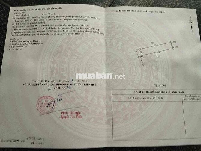 ĐẤT KIỆT Ô TÔ CÔNG LƯƠNG, THUỶ VÂN, Vỹ dạ 199,6m2 1,9x tỷ