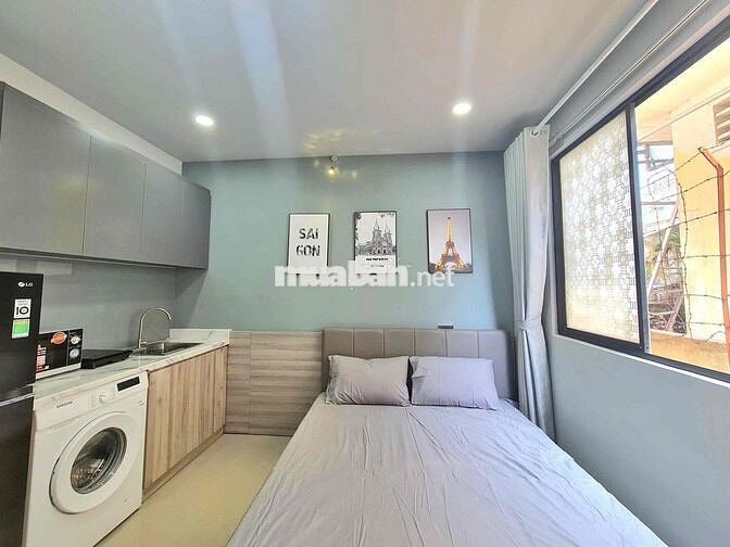 CHO THUÊ CĂN HỘ TRUNG TÂM QUẬN 1 , MẶT TIỀN ĐƯỜNG ĐỀ THÁM,CÓ MÁY GIẶT