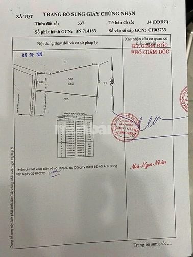 Bán nền đất thổ cư giá rẽ , 155m khu dân cư hiện hữu Tân Quý Tây
