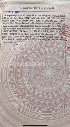 Bán nền đất thổ cư giá rẽ , 155m khu dân cư hiện hữu Tân Quý Tây