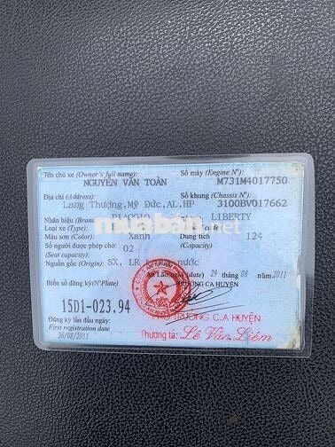 Nhà có chiếc xe liberty muốn bán cho ai sử dụng