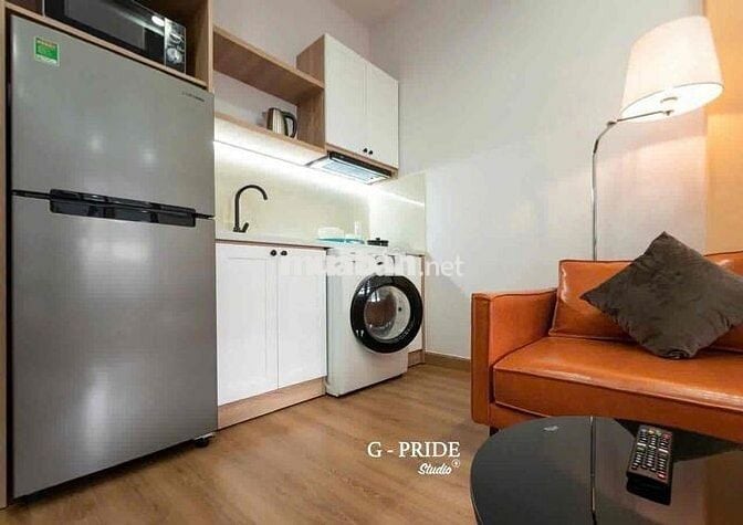 Căn hộ 1 Phòng ngủ, Full nội thất, Nhà mặt tiền, thang máy