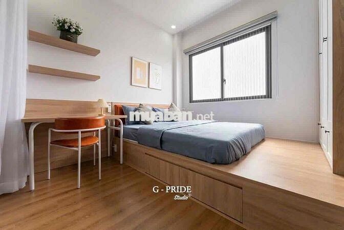 Căn hộ 1 Phòng ngủ, Full nội thất, Nhà mặt tiền, thang máy