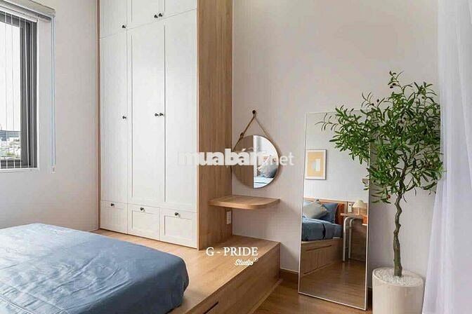 Căn hộ 1 Phòng ngủ, Full nội thất, Nhà mặt tiền, thang máy