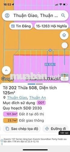 Bán đất D1 visip 1 tặng nhà cấp bốn