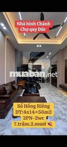 NHÀ GẦN CHỢ HƯNG LONG-QUY ĐỨC BÌNH CHÁNH