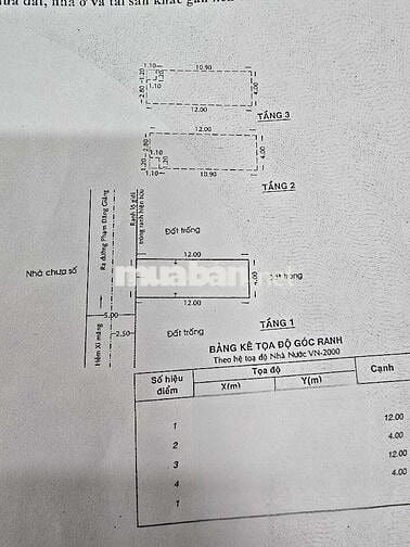 4X12 - KHU ĐỒNG BỘ 3 TẦNG HẺM 6M PHƯỜNG BÌNH HƯNG HÒA CHỈ 5,2 TỶ TL
