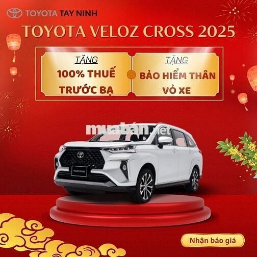 Toyota Cross 2025 Tặng 50% Thuế trước bạ 🎁🎁