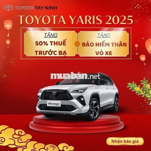 Toyota Cross 2025 Tặng 50% Thuế trước bạ 🎁🎁