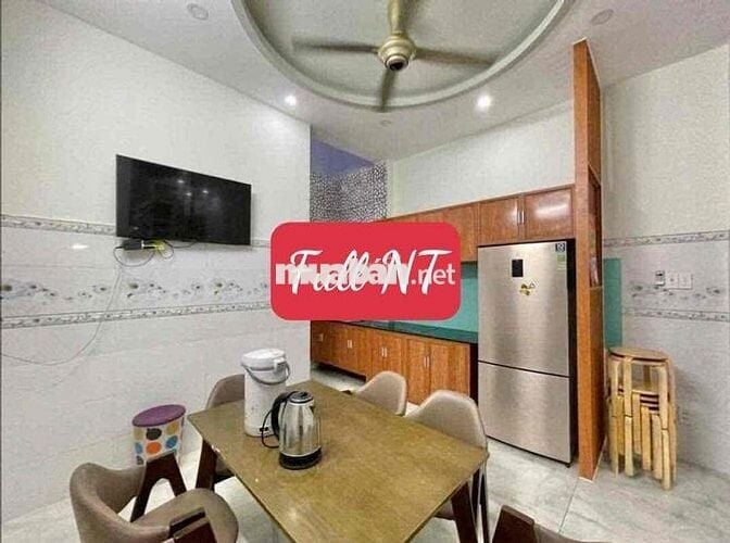 Cho thuê nhà gần cầu Ông Dầu,3 tầng full NT hẻm xe hơi,p.HBP 14tr TL
