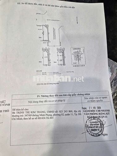 NHÀ 3 TẦNG ĐẸP —MINH PHỤNG PHƯỜNG 2 Q11 (3,6m x 11m)