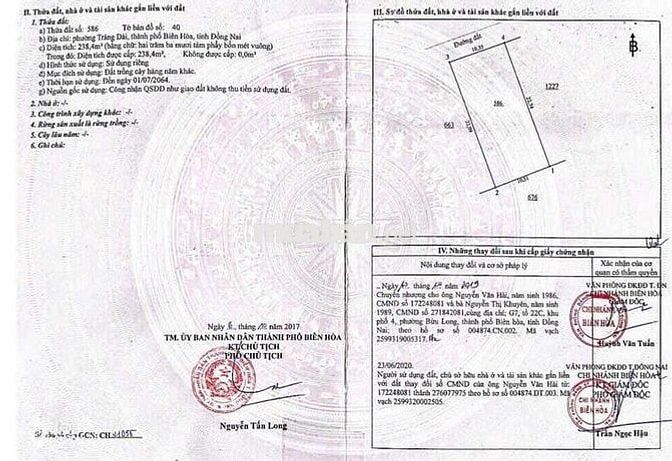 Bán Lô Biệt Thự 230m2 Gần Chợ Trảng Dài chỉ 3.050