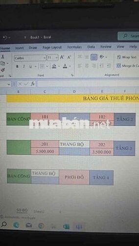 Cho thuê CHDV mặt tiền đường thăng long