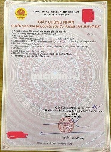 92m2 ngay cổng trường học- Thạnh lộc 40, đường 6m