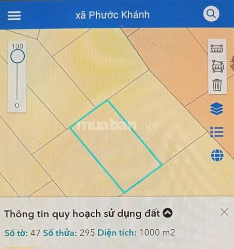 BÁN GẤP – LÔ ĐẤT 1000m² TẠI XÃ PHƯỚC KHÁNH ,Nhơn Trạch, Đồng Nai